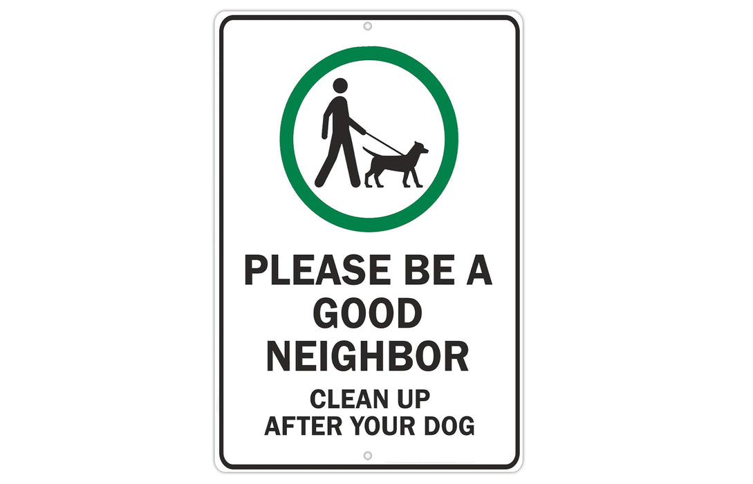 Pick up after your Dog Metal Yard Sign, Be a Good Neighbor, Metal Sign, Yard Sign, Clean up after Dog, Mothers Day Gift