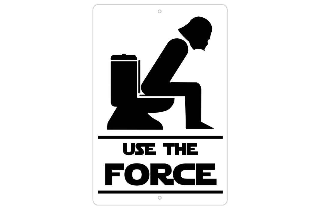 Star Wars Metal Sign, Metal Bathroom Sign, Use The Force, Mancave Sign, Bar Sign, Funny Metal Sign