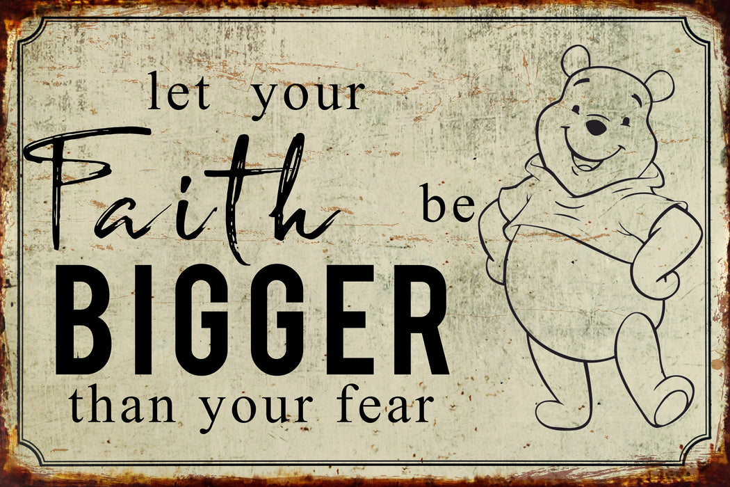 Winnie The Pooh Metal Sign, Winnie The Pooh Gift, Classic Winnie Pooh, Metal Sign, Winnie The Pooh, Pooh Metal Sign, Mothers Day Gift