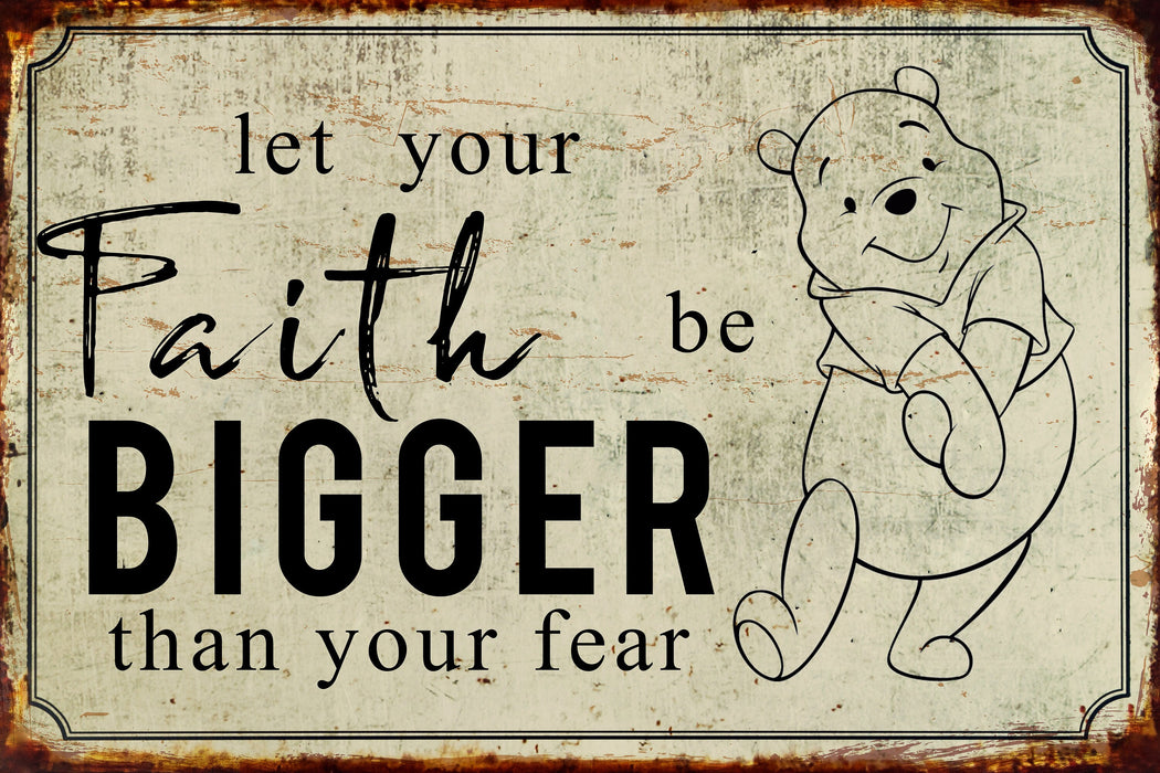 Winnie The Pooh Metal Sign, Winnie The Pooh Gift, Classic Winnie Pooh, Metal Sign, Winnie The Pooh, Pooh Metal Sign, Mothers Day Gift