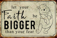 Winnie The Pooh Metal Sign, Winnie The Pooh Gift, Classic Winnie Pooh, Metal Sign, Winnie The Pooh, Pooh Metal Sign, Mothers Day Gift