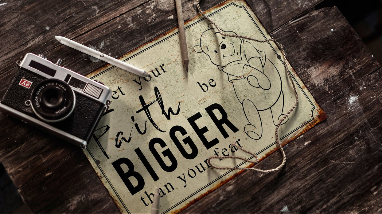 Winnie The Pooh Metal Sign, Winnie The Pooh Gift, Classic Winnie Pooh, Metal Sign, Winnie The Pooh, Pooh Metal Sign, Mothers Day Gift