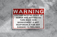 Metal Warning Sign, Not Responsible For Feelings, Sense Of Humor, Do Not Dumb, Funny Sarcastic Sign, Metal Garage Sign, Shop Sign, Dad Gift