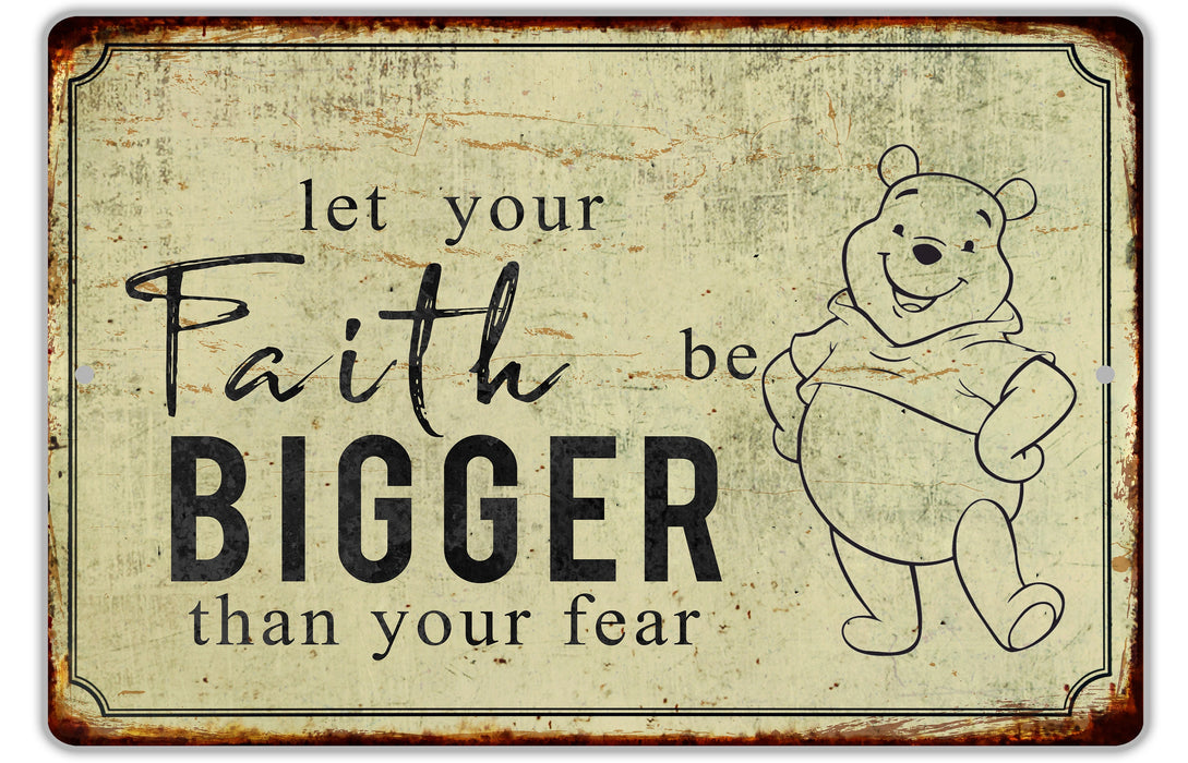 Winnie The Pooh Metal Sign, Winnie The Pooh Gift, Classic Winnie Pooh, Metal Sign, Winnie The Pooh, Pooh Metal Sign, Mothers Day Gift