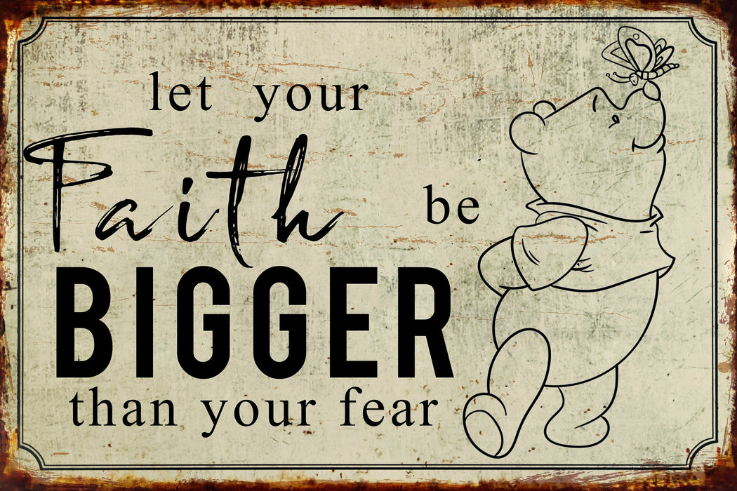 Winnie The Pooh Metal Sign, Winnie The Pooh Gift, Classic Winnie Pooh, Metal Sign, Winnie The Pooh, Pooh Metal Sign, Mothers Day Gift