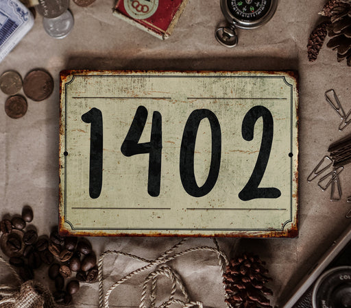 Rustic Farmhouse Yard Sign Address - Personalized House Numbers Plaque for Outdoor Use - Customizable Address Sign