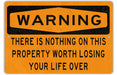 Metal Warning Sign, No Trespassing, Firearm in Use, Funny Sarcastic Sign, Metal Garage Sign, Workshop Sign, Fathers Day Gift