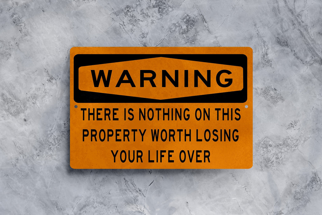 Metal Warning Sign, No Trespassing, Firearm in Use, Funny Sarcastic Sign, Metal Garage Sign, Workshop Sign, Fathers Day Gift
