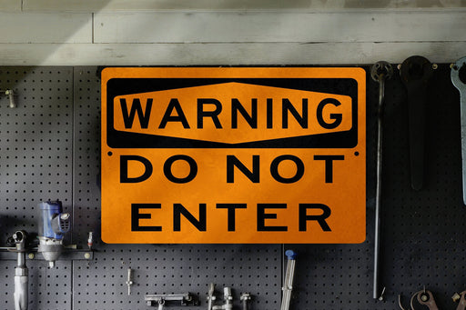 Do Not Enter Metal Sign: A Funny Gift for Dad - Father's Day Special!