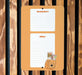 Cute Daily Planner - Metal Dry Erase Planner - Fridge Planner - Daily Planner - Academic Planner - Homeschool Planner - Garden Planner