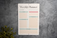 Family Planner - Metal Dry Erase Planner - Weekly Planner - Fridge Planner - Simple Planner - Reusable Planner- Chores List - Shopping List