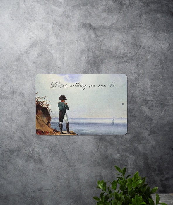 There's nothing we can do - Metal Sign - funny gifts, gifts for friends, funny wall art, napolean, tiktok meme