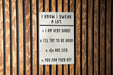 I Know I Swear A Lot Metal Sign - Candid Humor Decor, Sincere Apology (Not Really), Funny Wall Art, Unique Home Sign, Sarcastic Gift