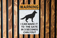 I Can Make It to the Gate in 3 Seconds Can You? German Shepherd Metal Sign, Pet Warning, Guard Dog Alert, Security Notice, Dog Lover Gift