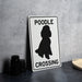 Poodle Crossing Metal Sign, Dog Lover Gift, Pet Safety Alert, Cute Animal Crossing, Home Decor, Garden Sign