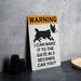 Warning I Can Make It to the Gate in 3 Seconds Corgi Metal Sign, Pet Caution, Slow but Sure, Guard Dog, Humorous Home Decor