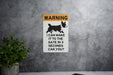 Warning I Can Make It to the Gate in 3 Seconds Corgi Metal Sign, Pet Caution, Slow but Sure, Guard Dog, Humorous Home Decor