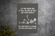 Let Me Pour You a Tall Glass of Get the Fuck Over It Metal Sign - Tough Love, Humor Decor, Sarcastic Sign, Motivational Quote, Unique Gift