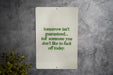 Tomorrow Isn't Guaranteed Metal Sign - Bold Advice, Humor Decor, Sarcastic Sign, Life Motto, Unique Gift