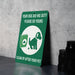 Dog Poop Sign - Metal, Eco Conscious, Outdoor Responsibility