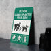 Yard Dog Sign - Please Clean Up, Metal, Green Living, Pet Etiquette
