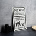Please Clean Pet Sign - Metal, Eco Care, Dog Waste Management