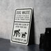 Please Clean Pet Sign - Metal, Eco Care, Dog Waste Management