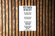 Best Baker in the City Metal Sign, Funny Reviews, Quirky Bakery Decor, Unique Baker Gift, Humorous Kitchen Art
