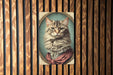 Victorian Portrait of a Cat Metal Sign - Vintage Feline Art, Cat Lover Gift, Classic Decor, Regal Cat Portrait, Aristocat Sign