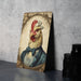 Victorian Portrait of a Chicken Metal Sign - Farmhouse Chic, Poultry Lover Gift, Vintage Bird Art, Rustic Decor, Classic Hen Portrait
