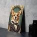 Victorian Portrait of a Corgi Metal Sign - Royal Pet Decor, Corgi Lover Gift, Vintage Dog Art, Regal Canine Portrait, Noble Breed Sign