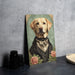 Victorian Portrait of a Labrador Retriever Metal Sign, Vintage Dog Art, Home Decor, Pet Lover Gift, Wall Hanging, Animal Portrait