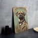 Victorian Portrait of a Mastiff Hound Metal Sign, Antique Dog Art, Vintage Home Decor, Mastiff Lover Gift, Elegant Wall Art
