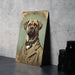 Victorian Portrait of a Mastiff Hound Metal Sign, Antique Dog Art, Vintage Home Decor, Mastiff Lover Gift, Elegant Wall Art