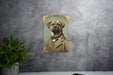 Victorian Portrait of a Mastiff Hound Metal Sign, Antique Dog Art, Vintage Home Decor, Mastiff Lover Gift, Elegant Wall Art