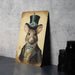 Victorian Portrait of a Mouse Metal Sign, Vintage Rodent Art, Quirky Home Decor, Unique Wall Art, Animal Lover Gift