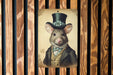 Victorian Portrait of a Mouse Metal Sign, Vintage Rodent Art, Quirky Home Decor, Unique Wall Art, Animal Lover Gift