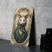 Victorian Portrait of an Opossum Metal Sign, Unique Animal Art, Vintage Home Decor, Opossum Lover Gift, Eclectic Wall Art
