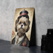 Victorian Portrait of a Shih Tzu Metal Sign, Elegant Dog Art, Vintage Pet Decor, Shih Tzu Lover Gift, Unique Wall Art