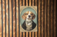 Victorian Portrait of a Beagle Metal Sign, Classic Dog Art, Vintage Home Decor, Beagle Owner Gift, Antique Pet Portrait