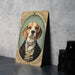 Victorian Portrait of a Beagle Metal Sign, Classic Dog Art, Vintage Home Decor, Beagle Owner Gift, Antique Pet Portrait