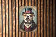 Victorian Portrait of a Bulldog Metal Sign, Antique Dog Art, Bulldog Lover Gift, Vintage Home Decor, Unique Pet Portrait