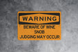 Beware of Wine Snob Judging May Occur Metal Sign, Wine Lover Decor, Judgement Warning, Oenophile Gift, Wine Tasting Alert