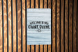 Rustic Farmhouse Craft Room Welcome Metal Sign
