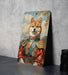 Victorian Samurai Shiba Inu Metal Sign - Warrior Spirit, Noble Breed, Bushido Canine, Period Samurai Decor, Japanese Dog Art