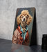 Victorian Poodle Painting Metal Sign - Regal Poodle, Aristocratic Elegance, Noble Breed, Period Decor, Sophisticated Poodle Art
