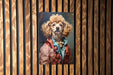 Victorian Poodle Painting Metal Sign - Regal Poodle, Aristocratic Elegance, Noble Breed, Period Decor, Sophisticated Poodle Art