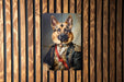 Victorian Warrior German Shepherd Metal Sign - Noble Guardian, Regal Protector, Heroic Shepherd, Period Warrior, German Shepherd Ar
