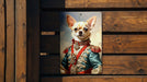Victorian Warrior Chihuahua Metal Sign - Tiny Guardian, Noble Warrior, Period Chihuahua, Regal Protector, Chihuahua Decor
