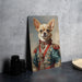 Victorian Warrior Chihuahua Metal Sign - Tiny Guardian, Noble Warrior, Period Chihuahua, Regal Protector, Chihuahua Decor